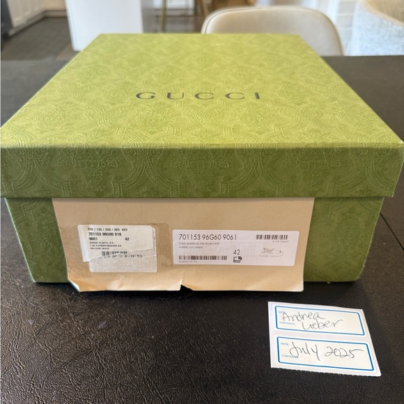 Gucci White/Cream Slingback Platform Sandals Size 42 - Picture 10 of 10